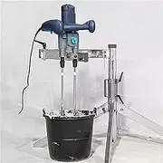 Automatic Paint Mixer Machine,1800W Electric Tank Mixer Machine,Power Air Agitator,Two Gears are Adjustable,with Auxiliary Stand,for Dissolver Agitator,Mixing Feed,