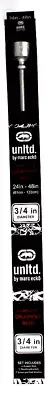 Unltd By Marc Ecko Colton Silver 3/4 Diameter 24 To 48 Complete Drapery Rod