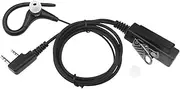 eMagTech G-Shape Walkie Talkie Earpiece with PTT Mic Microphone Compatible with Kenwood UV-5R/5RA/5RA+/5RB/5RC/5RD/5RE/5RE Plus 2 Pin Two Way Radio