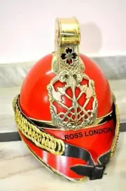 Victorian Red Brass Fireman Helmet Fire Fighter Finish Fireman British Chief