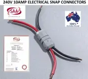 10X JOWX 12V 240V 10A DOUBLE SNAP CONNECTOR WIRE CAR AUDIO TERMINAL 17-19 AWG