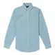 Polo Ralph Lauren RL 熱銷刺繡小馬商務長袖襯衫(CLASSIC FIT)-綠白直條紋色