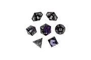 LPG Dice RPG Set Inscripted Dragon Purple