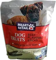 Heart to Tail Dog Treats Beef Flavored Sticks 25 oz