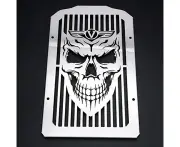 Motorcycle Skull Radiator Cover Guard Grill Grille Shrouds Cooler Protector Compatible With Kawasaki VN900 Vulcan 900 Classic LT Custom 2006-2014 (Bright S