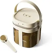 LEIKOLL Airtight Formula Dispenser on the go,BPA-Free Formula Container to Go with spoon, scraper, and Carrying handles,Candy Fruit Snack Storage Containe