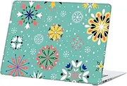 Hard Case Compatible with New MacBook Pro 16 inch Case 2021 Release A2485 M1 Pro / M1 Max with Retina Display & Touch ID, Color Printing Matt Plastic Hard Shell Case Cover -Green Symmetrical Pattern