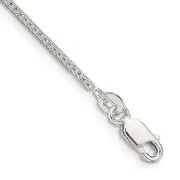 7 Inch Sterling Silver 1.45mm Diamond-Cut Round Franco Chain