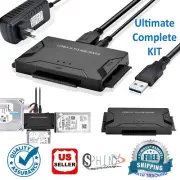 USB 3.0 to IDE/SATA Converter Adapter Kit For 2.5"/3.5" SSD/IDE/SATA Hard Drives