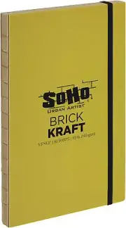 Brick Sketchbook Journals for Sketching, Drawing, Colored Pencils, Graphite, and