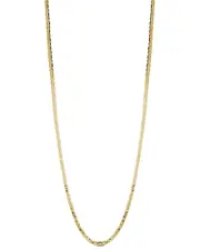 Yield of Men 18K Over Silver 3mm Mariner Link Chain Necklace
