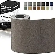 Fondlife Self-Adhesive Fabric Patches, 150 x 9 cm, Self-Adhesive Canvas Fabric for Sofas, Backpacks and Canvas Shoes (Coffee Brown)