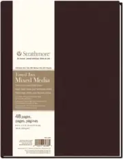 Strathmore 469-308 Hardbound Mixed Media Art Journal, 8.5" x 11", Toned Tan, ...