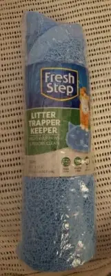 Cat supply Fresh Step Blue Cat Shaped Litter Trapper Keeper Mat