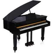 Maestro MGP1000PB Digital Electric Baby Grand Piano - 88 Weighted Hammer Action Keys (Polished Black)