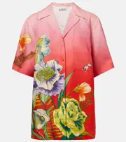 [Alemais] Alémais Inez floral linen shirt UK 6 multicoloured