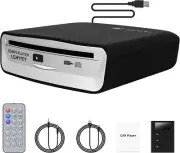External Universal CD Player for Car Portable CD Player with Extra USB Extension