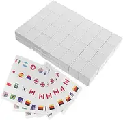 CHICAMPERA 65pcs Country Flags Game Educational Fun with Stickers for Adults Simplified Gameplay for Spring Parties Gatherings