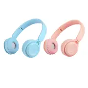 Wireless Headphones Wireless Earbuds 2pcs Y08 Wireless Headphones With Microphone Foldable Headset Bluetooth-compatible Headphone -Blue and Pink