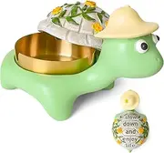 Outdoor Ashtray with Lid, Outdoor Ashtrays for Patio Waterproof, Cute Turtle Ashtray for Weed, Indoor Outside Smokeless Ashtrays for Cigarettes, Cool Ash Tray Decor for Front Porch Home Office