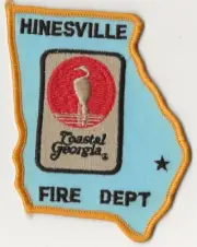 HINESVILLE GEORGIA Fire Department Patch.