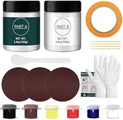 kintsukuroi Gel Coat Repair Kit for Boats, Fiberglass Repair Kit for boats, to Fast Repair Scratches, Chips & Cracks, Strong Adhesion, Suitable for Fiberglass, Acrylic, Aluminum Alloy