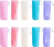 GGUFAY 10 Colors Drawstring Soap Bags, Safe and Durable Mesh Soap Bags for Foaming and Drying Soap