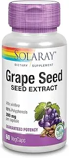 Solaray Grape Seed Extract 200 Mg Supplements, 60 Count