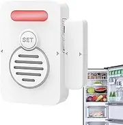 Door Ajar Alarm, Freezer Alarm When Left Open with Adjustable Voice Reminders, Close Door Reminder, Voice Alert When Left Open, Window Sensor for Home Business