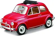 Bburago B18-22099 1:24 1968 Fiat 500L, Assorted Colours