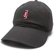 [American Needle] Coca Cola Coke Micro Slouch Casual Baseball Dad Hat, Grey, One Size