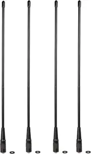 4Pack Dual Band VHF UHF Ham Two Way Radio Antenna Flexible Whip SMA for BF-F8HP