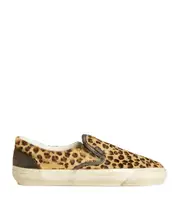 Golden Goose Deluxe Brand VCE Penstar Leopard Printed Sneakers 44,40,41 Nude