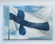 Finnish White & Blue Flag Refrigerator Magnet Finland