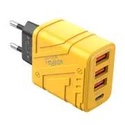 AD-67 40W 4-Port USB PD Charger 3USB-A+USB-C PD3.0 QC3.0 Fast Charging Wall Charger Adapter EU Plug US Plug for iPhone 1