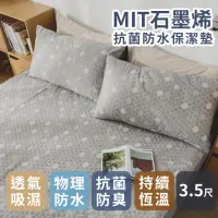 在飛比找momo購物網優惠-【絲薇諾】MIT石墨烯抗菌防水保潔墊(單人加大3.5尺床包款