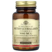 Solgar, Sublingual Methylcobalamin (Vitamin B12), 5,000 mcg, 60 Nuggets