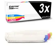 3x Eurotone Cartridge for OKI C-830-DN C-810-N