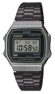 Casio Vintage Heritage Colors Alarm Chrono Illuminator A168WEHB-1A Unisex Watch