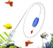 Fish Tank Cleaner, Aquarium Gravel Vacuum Siphon, Quick Water Changer Hose with Filter Nozzle, Easy Maintenance Tool for Gold Fish Shrimp Turtle Tanks at Home Or Pond Use, 6.89 Feet