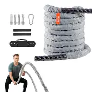 Battle Rope 1.5" 30Ft Gym Workout Strength Training Exercise Fitness Rope