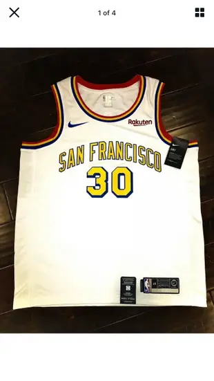 美國獨賣 Nike Golden State Warriors Stephen Curry Hardwood Classic Sz: L