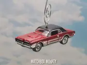 Red 1968 Custom Mercury Cougar GT-E Christmas Ornament 1/64 Adorno Custom NEW