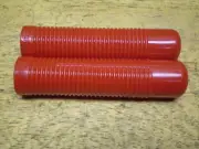 NOS Hunte Wilde Red Bicycle Grips Schwinn Shelby Monark Higgins Roadmaster &&