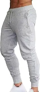[Generic] Men's Slim Joggers Gym Workout Pants Athletics Drawstring Running Pant Outdoor Pocket Tapered Sport Training Sweatpant