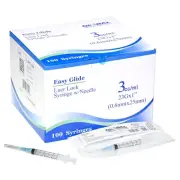 3Ml/Cc 23 x 1" Lab Consumables - Global Medical Products -Sealed (Box Of 100)