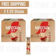 2 X 20 NESCAFE CREAMY LATTE 3in1 Instant Coffee Sticks (2 X 20 Sticks X 22.4 g)