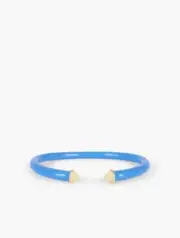 NWT TALBOTS CANDY COATED ENAMEL BANGLE LAGUNA BLUE SRP$44.50