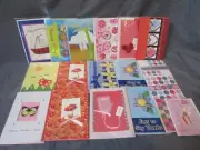 New Lot 18 Greeting Cards & Envelopes Variety Love Friends Get Well Missing You