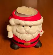 Mini Ceramic Christmas Santa Candle Holder